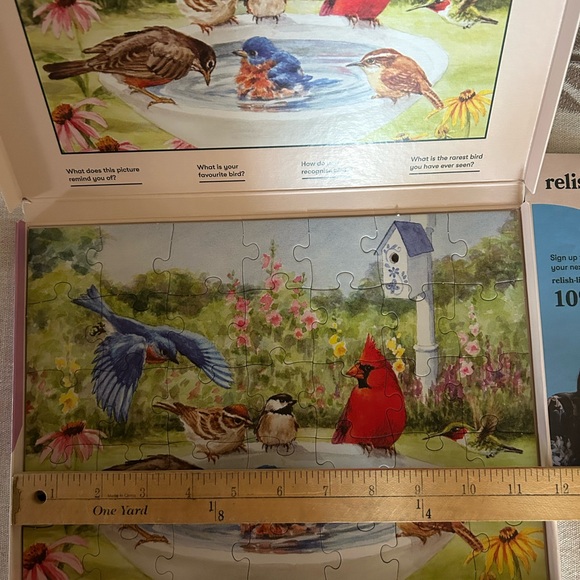 Relish Puzzle Large Pieces For Seniors- Dementia Product 35 Piece Bathing Birds - Picture 9 of 13